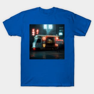 Cyberpunk Tokyo Ramen Food Truck T-Shirt